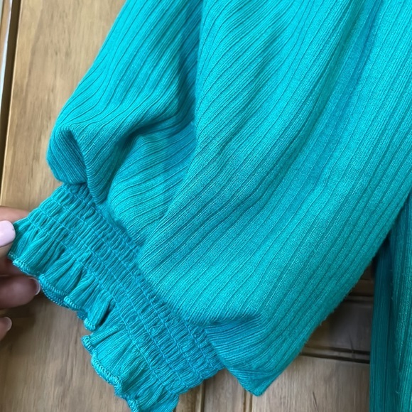 NWT Saylor x Revolve Malavika Button Down Teal Dress - Picture 8 of 11